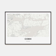 Cobh Map Landscape Poster
