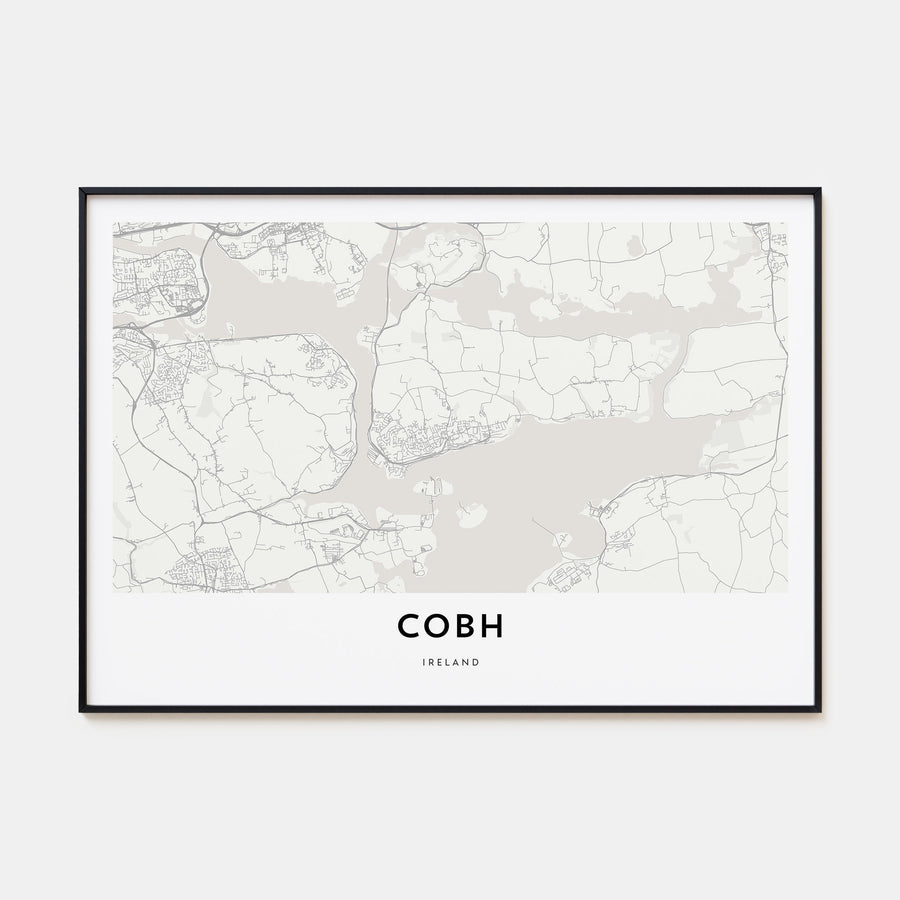 Cobh Map Landscape Poster