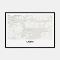 Cobh Map Landscape Poster