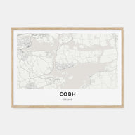 Cobh Map Landscape Poster