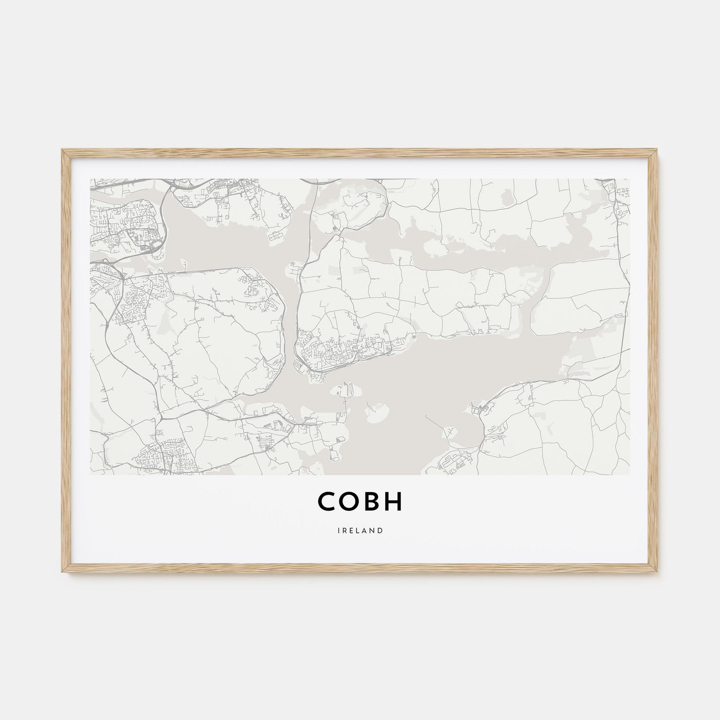 Cobh Map Landscape Poster
