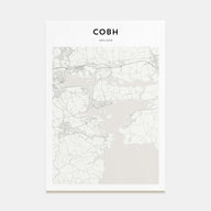 Cobh Map Portrait Poster