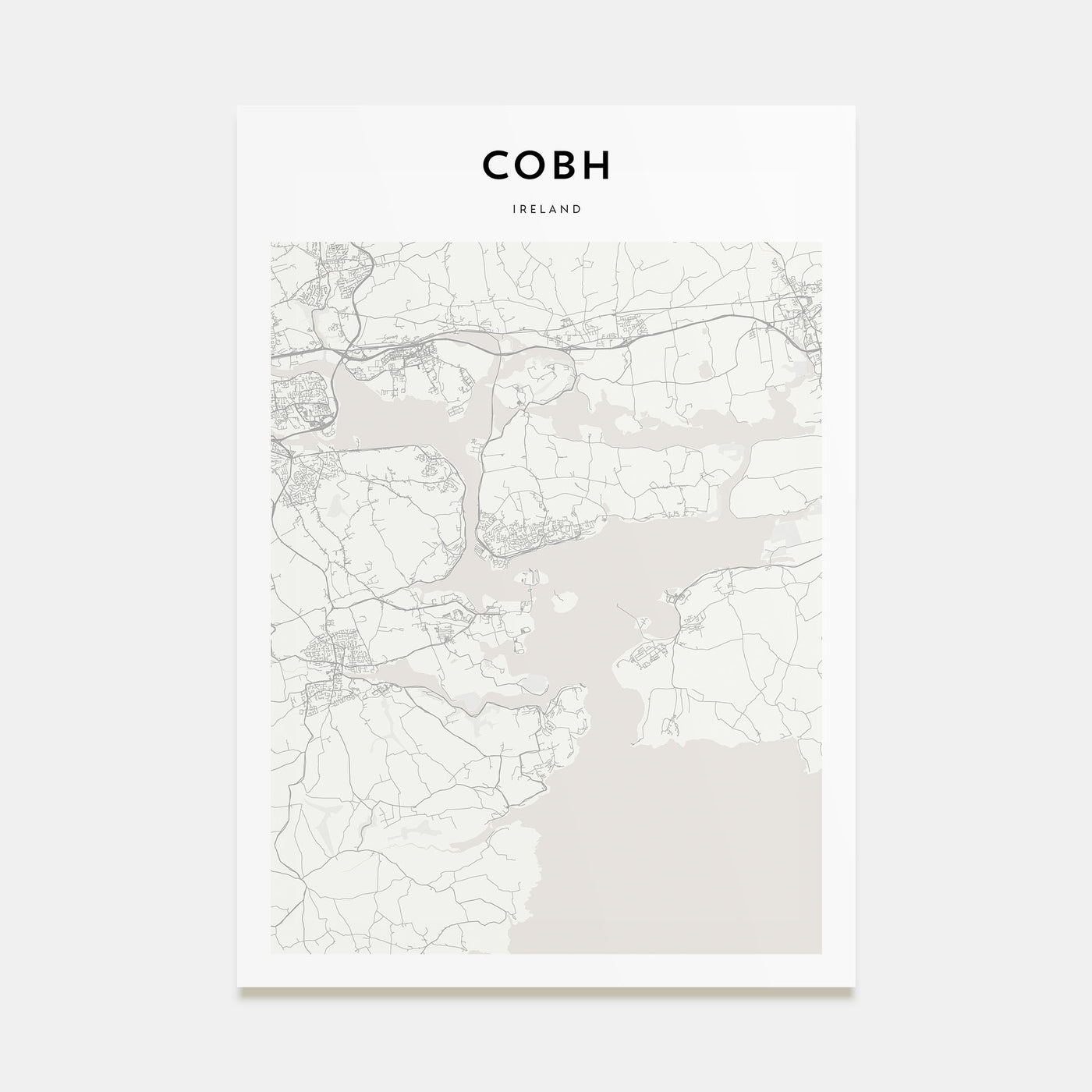 Cobh Map Portrait Poster