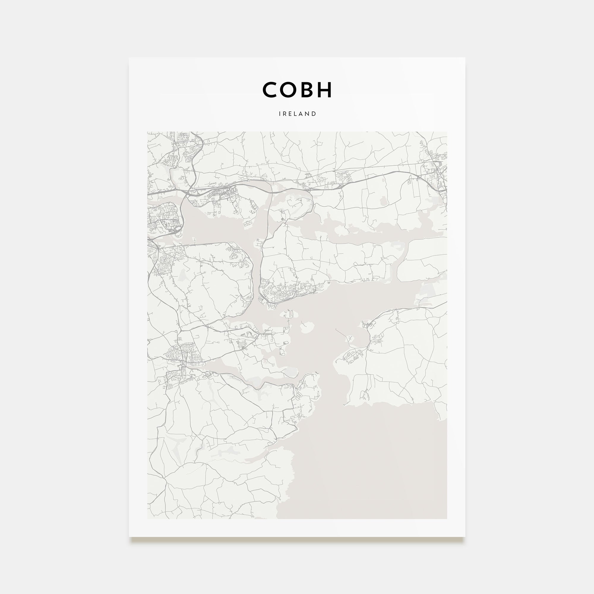 Cobh Map Portrait Poster