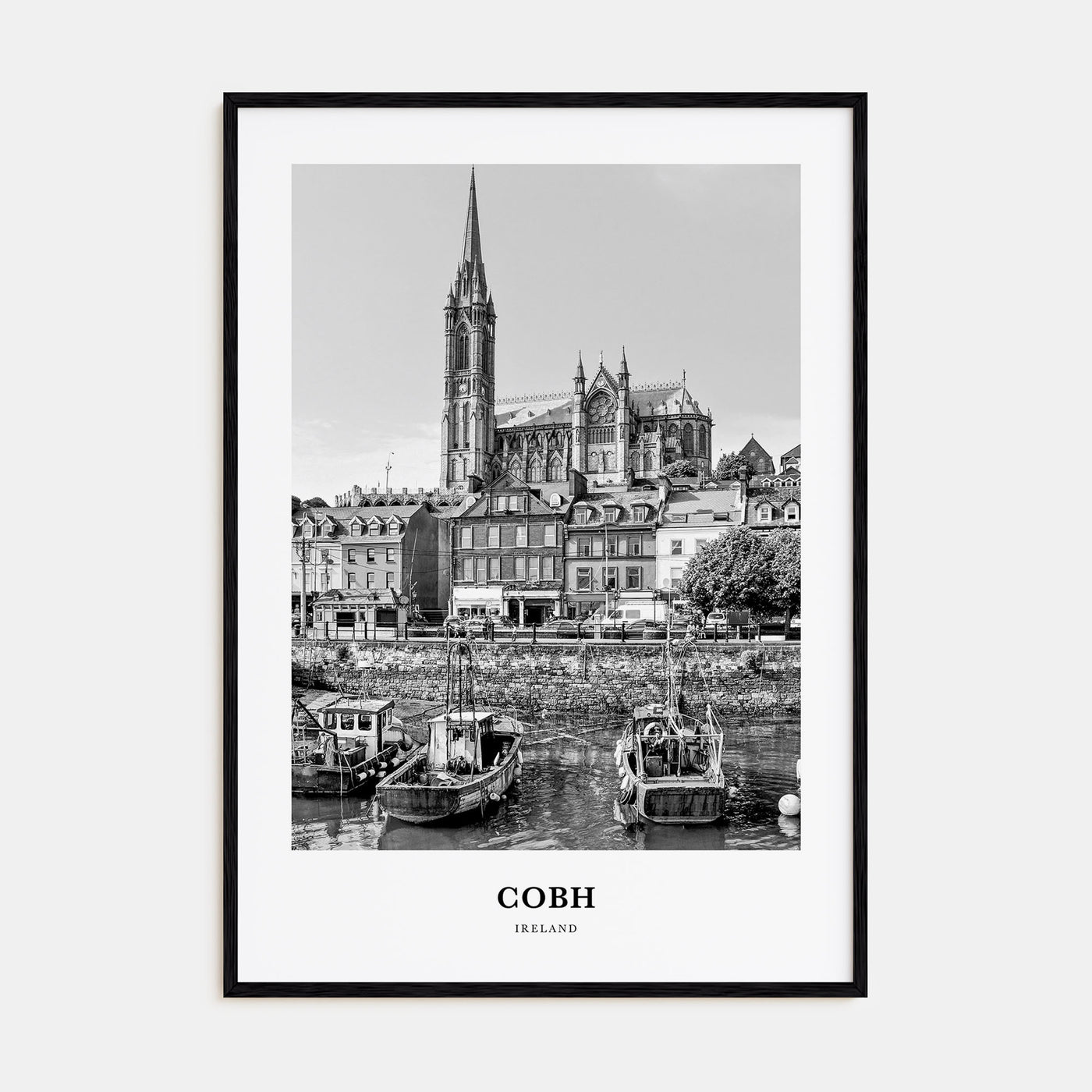 Cobh Portrait B&W No 1 Poster