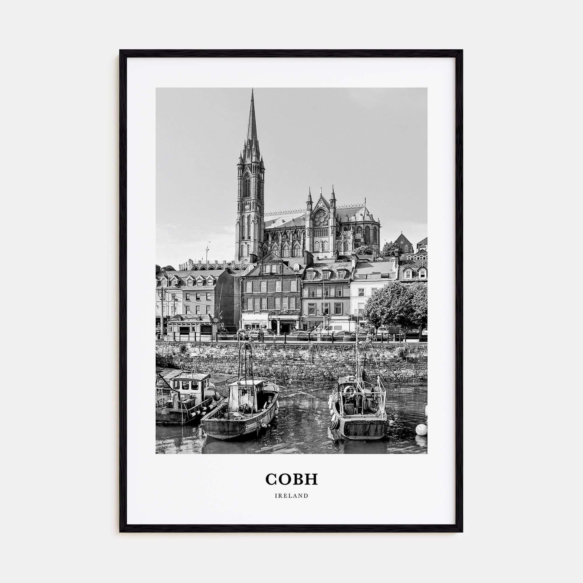 Cobh Portrait B&W No 1 Poster