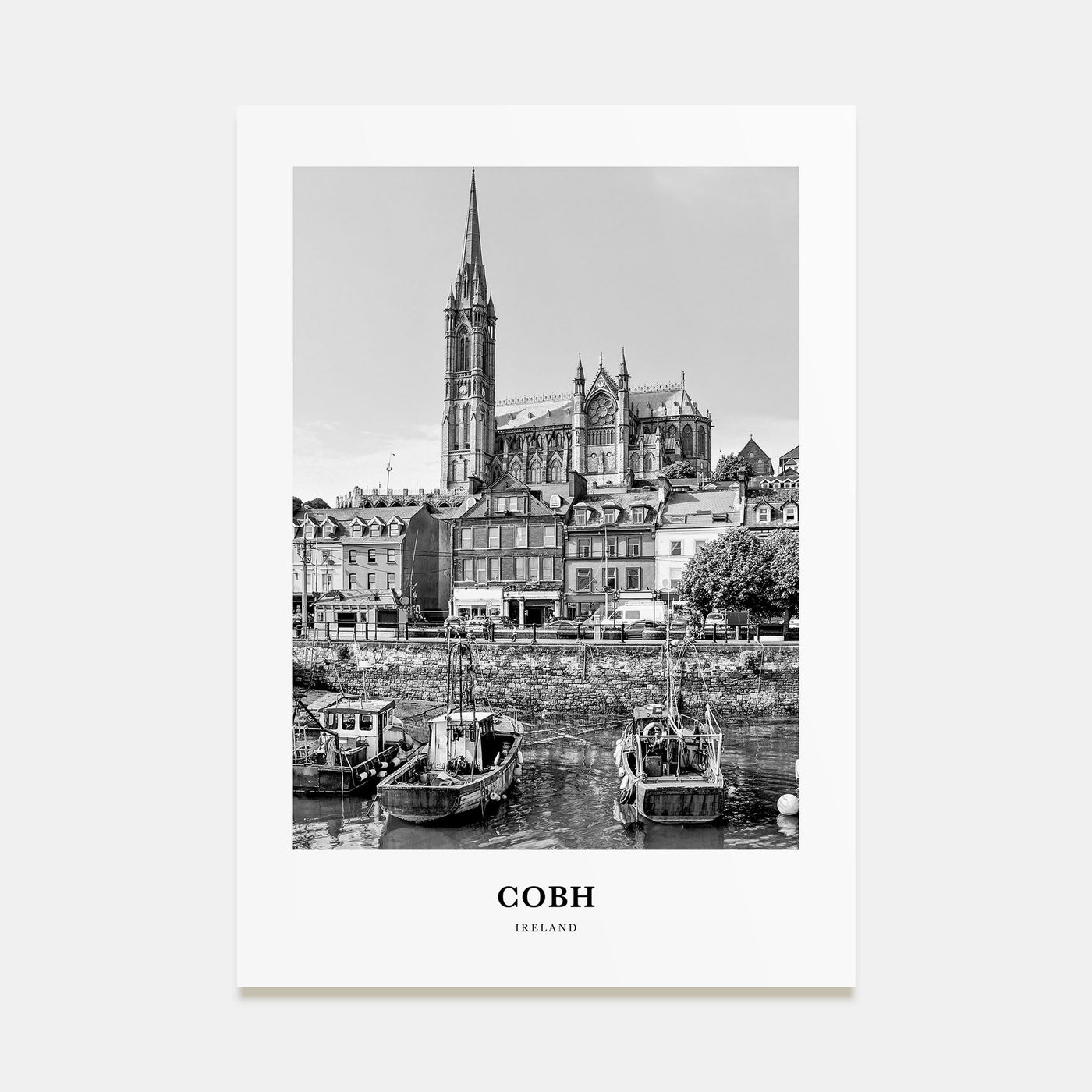 Cobh Portrait B&W No 1 Poster