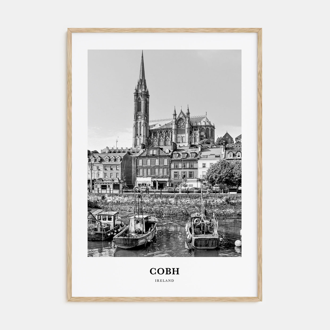 Cobh Portrait B&W No 1 Poster