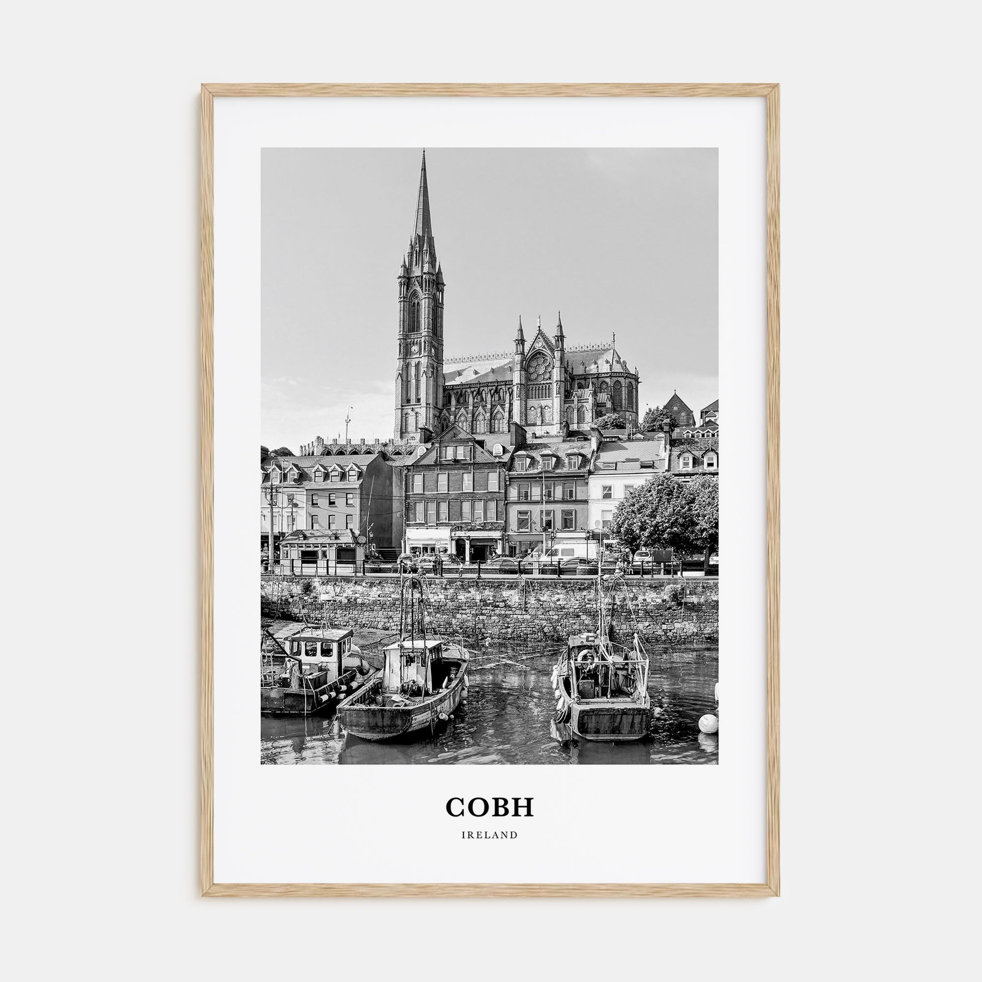 Cobh Portrait B&W No 1 Poster