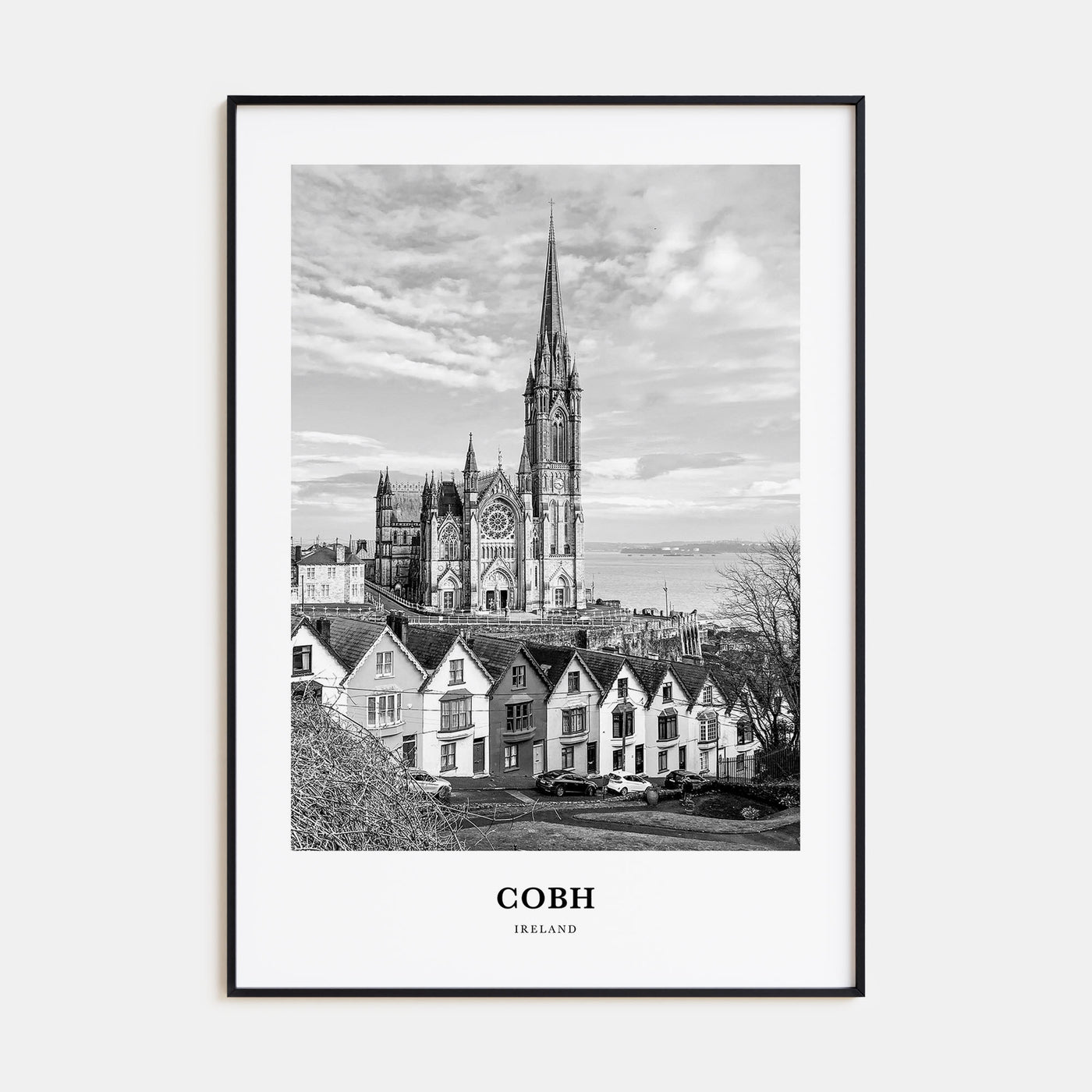 Cobh Portrait B&W No 2 Poster