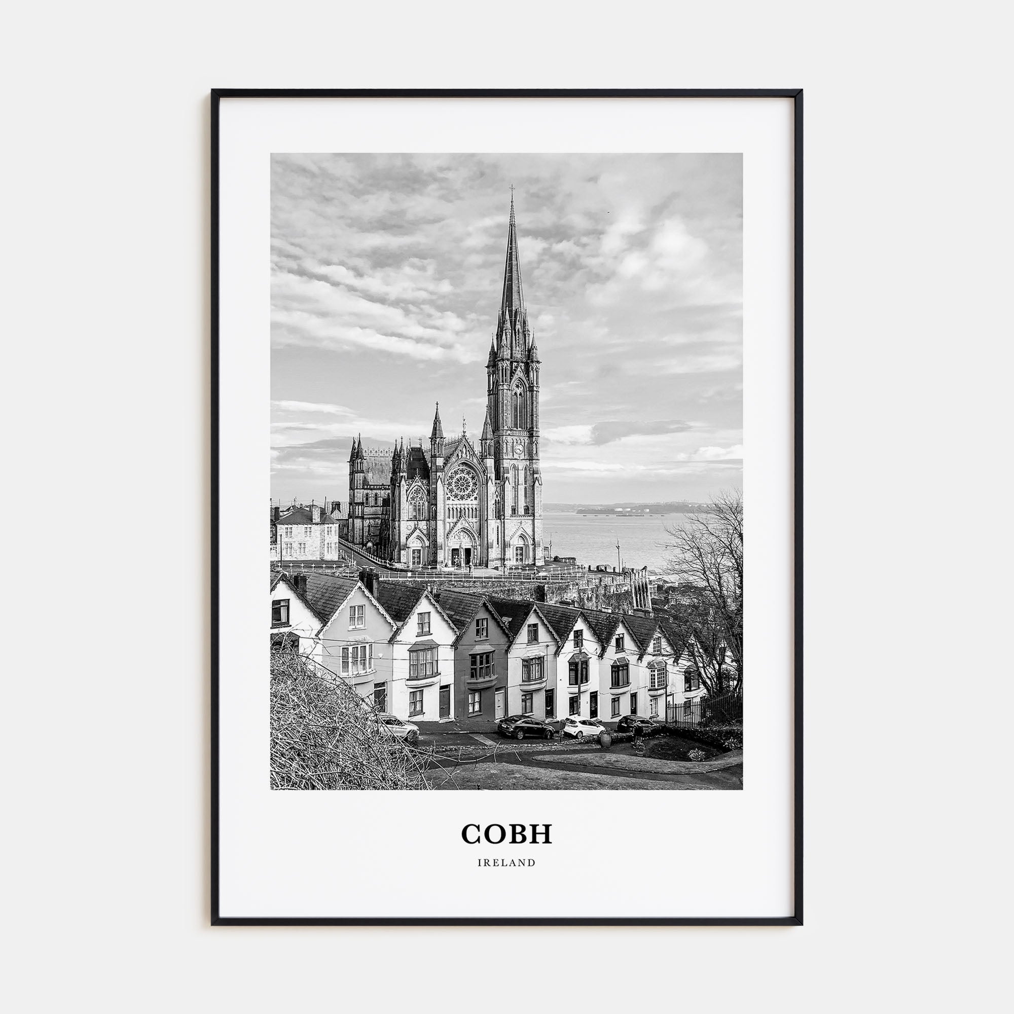 Cobh Portrait B&W No 2 Poster
