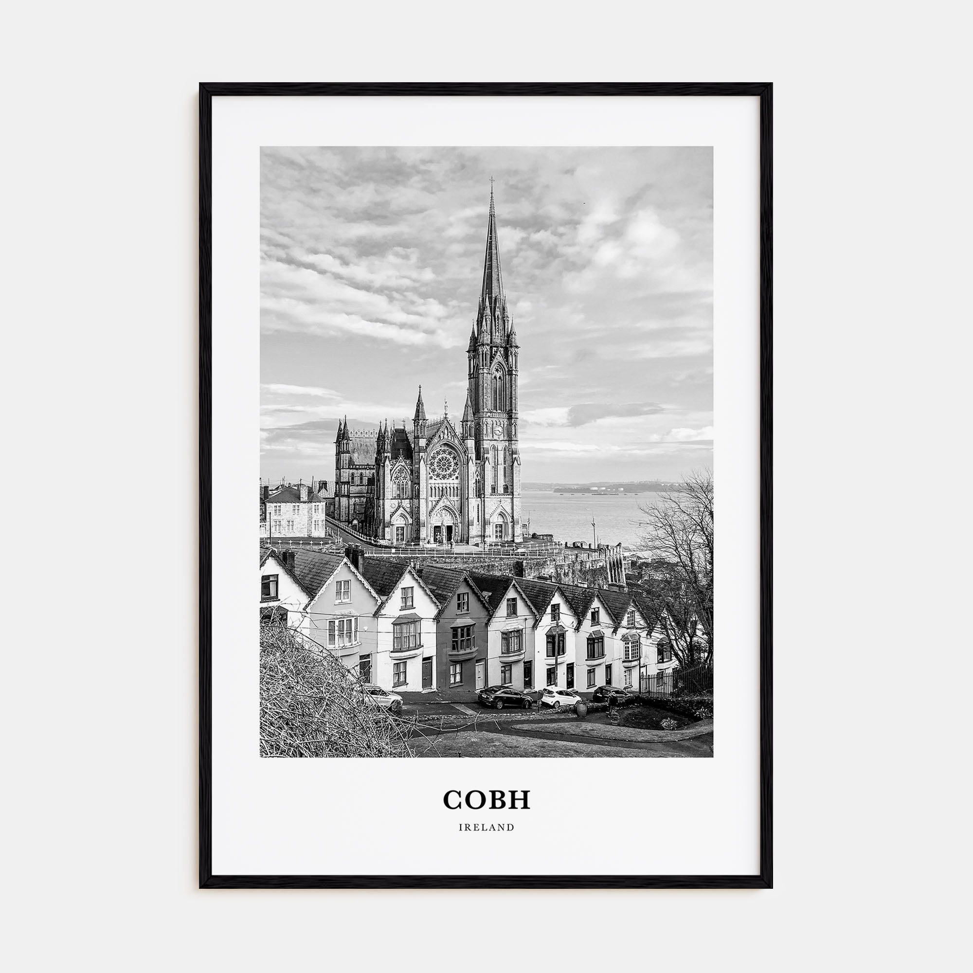 Cobh Portrait B&W No 2 Poster