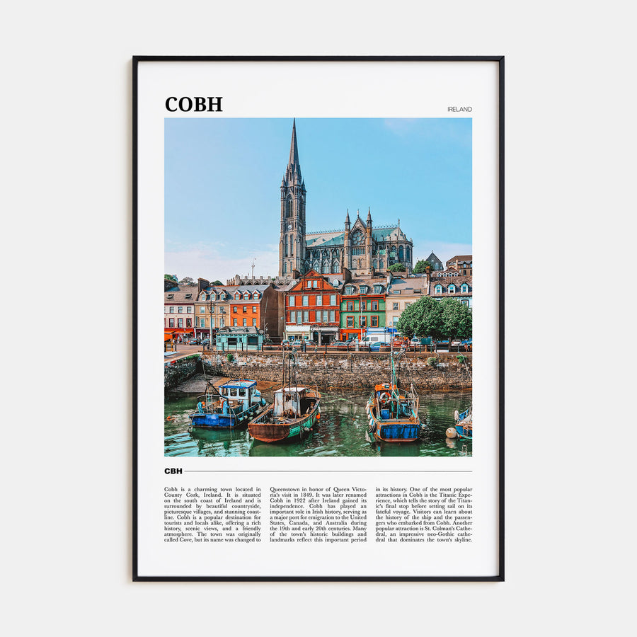 Cobh Travel Color Poster