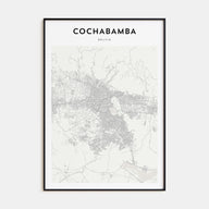 Cochabamba Map Portrait Poster
