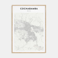 Cochabamba Map Portrait Poster