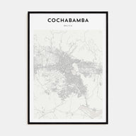 Cochabamba Map Portrait Poster