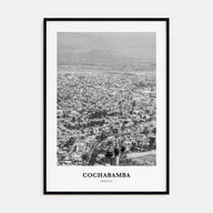 Cochabamba Portrait B&W Poster