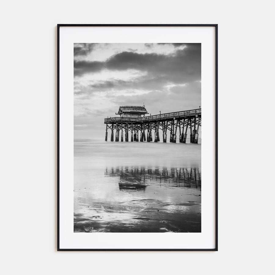 Cocoa Beach Photo B&W Poster