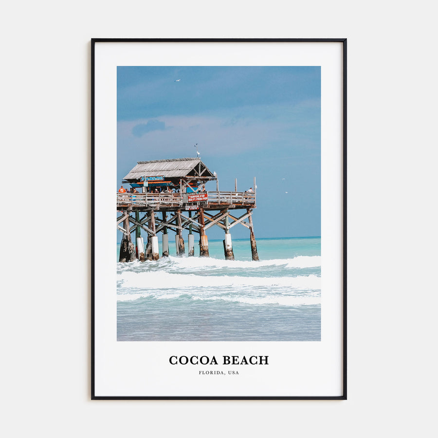 Cocoa Beach Portrait Color Poster