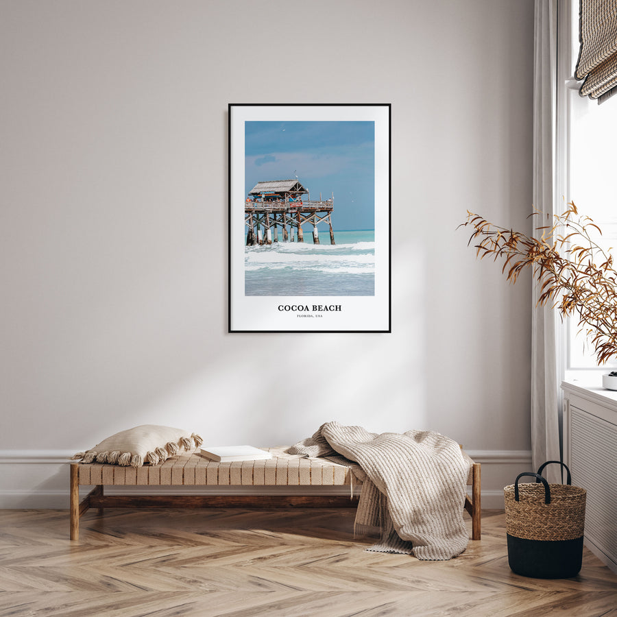 Cocoa Beach Portrait Color Poster