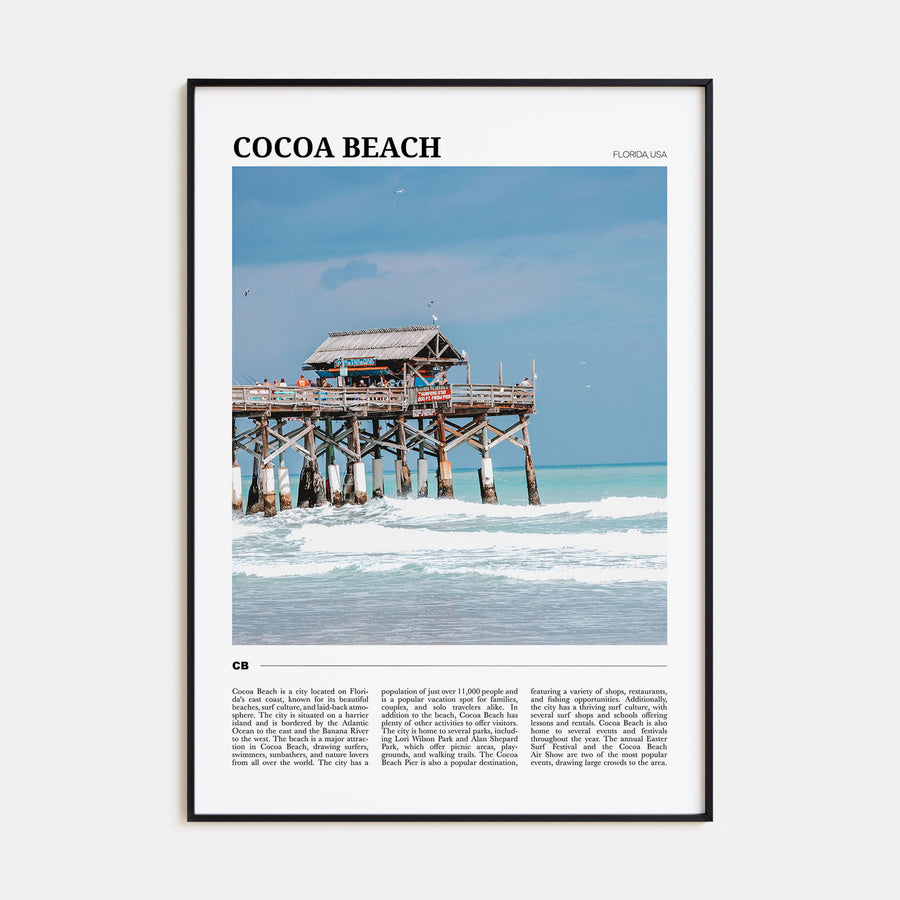 Cocoa Beach Travel Color Poster