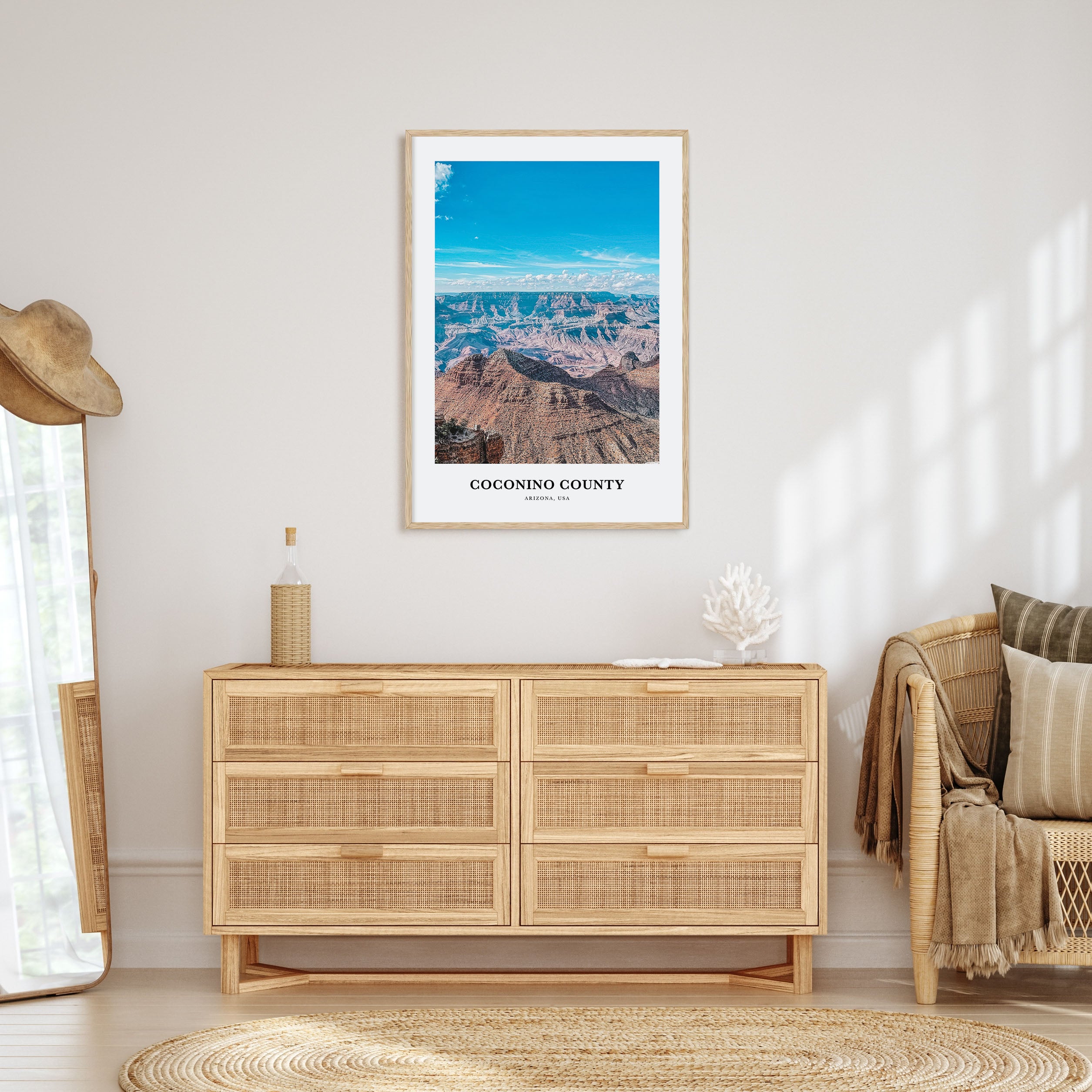 Coconino County Portrait Color Poster