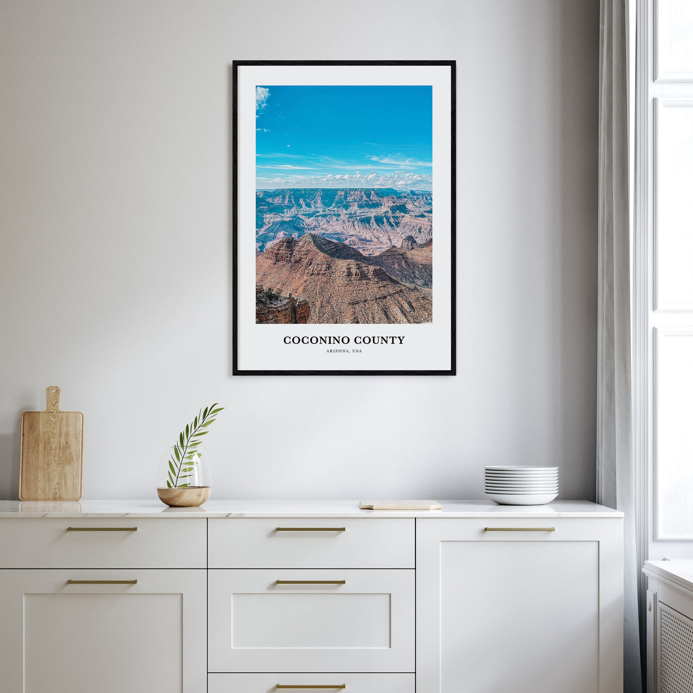 Coconino County Portrait Color Poster