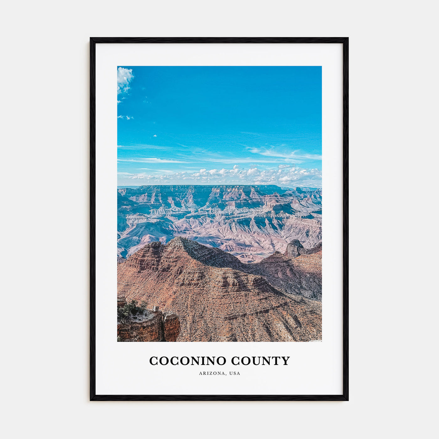 Coconino County Portrait Color Poster
