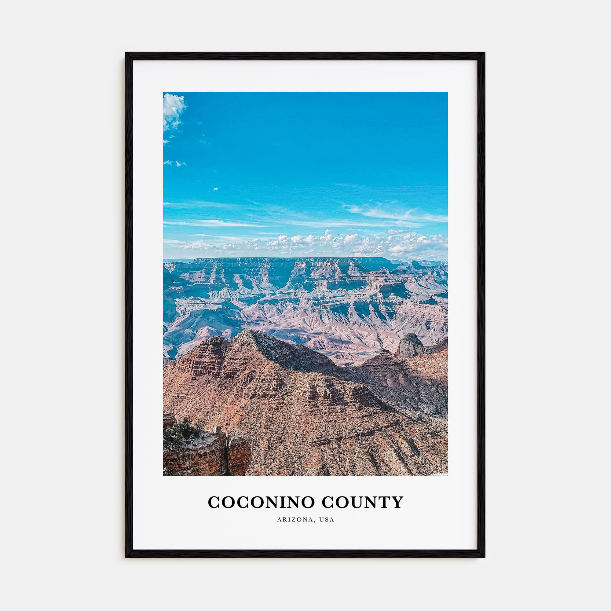 Coconino County Portrait Color Poster