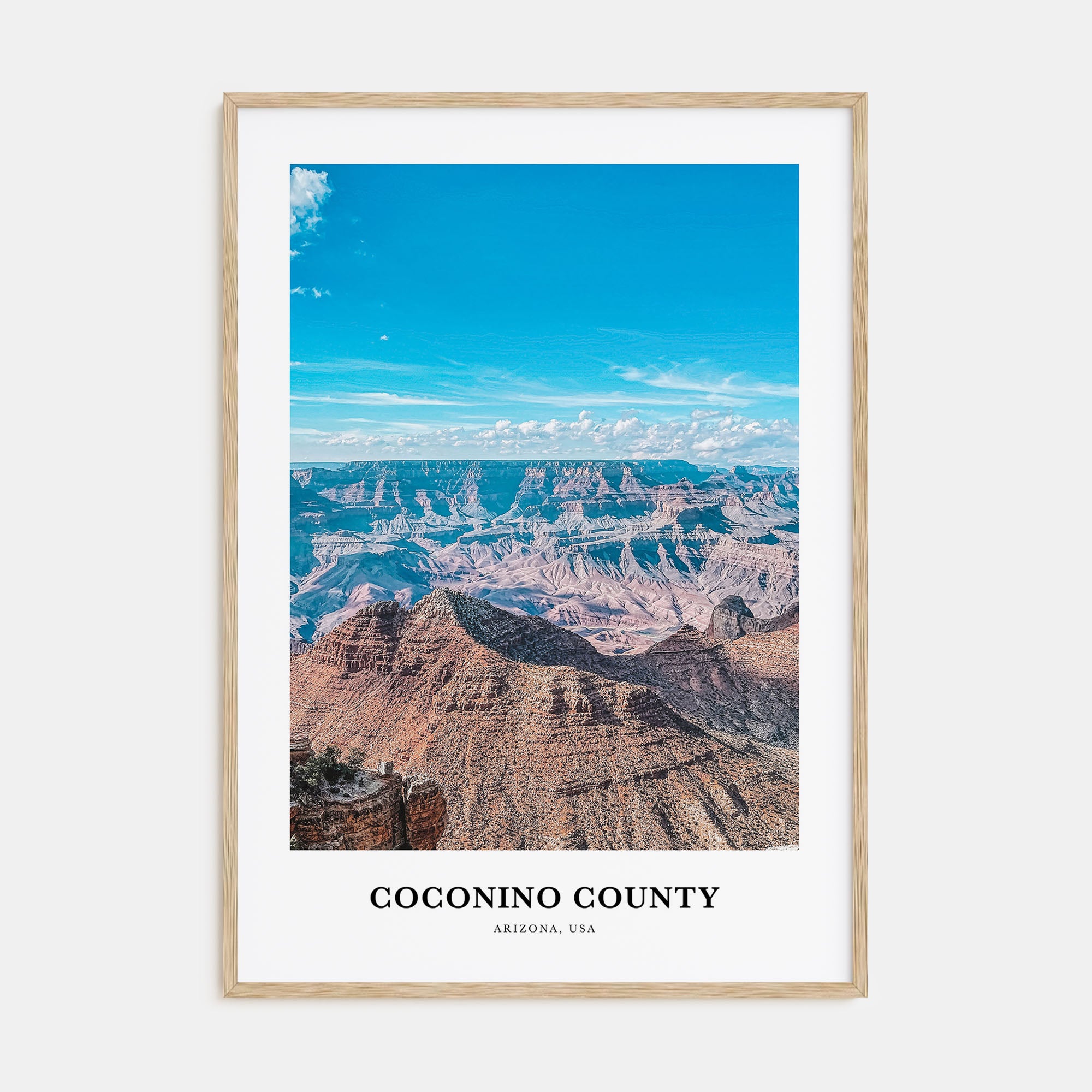 Coconino County Portrait Color Poster