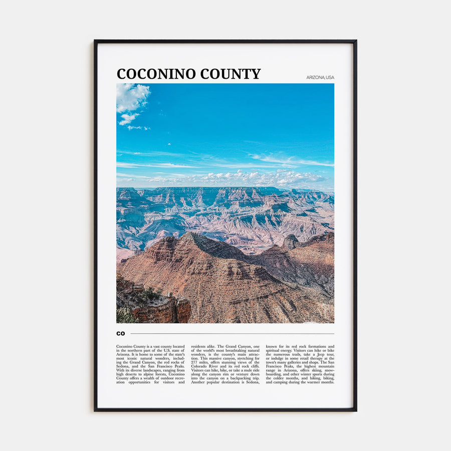 Coconino County Travel Color Poster