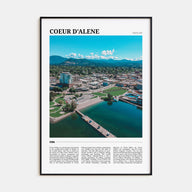 Coeur d'Alene Travel Color Poster