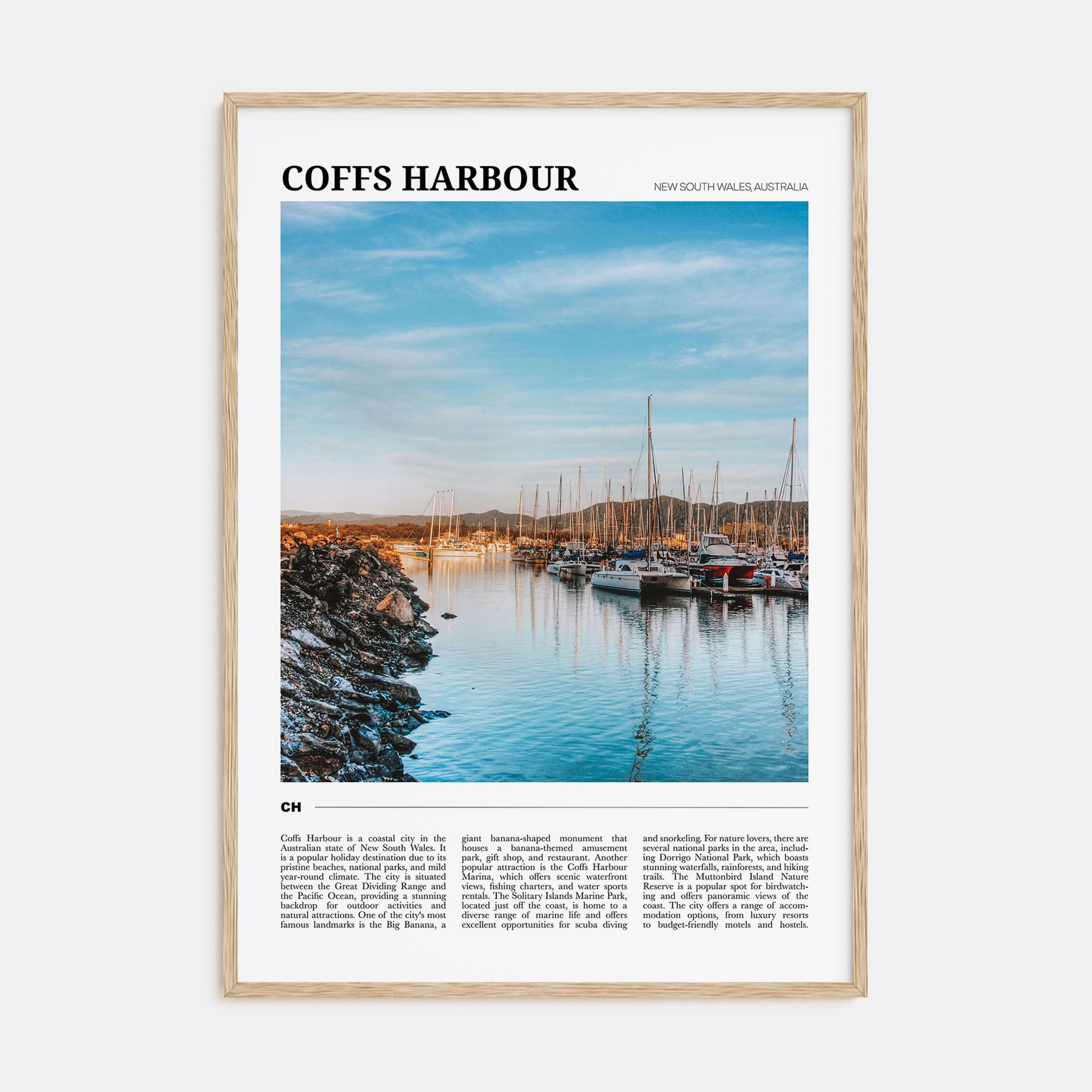 Coffs Harbour Travel Color Poster