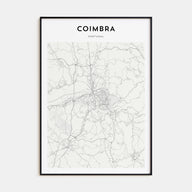 Coimbra Map Portrait Poster