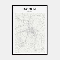 Coimbra Map Portrait Poster