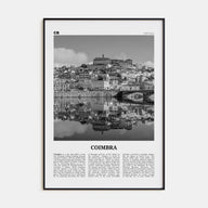Coimbra Travel B&W Poster