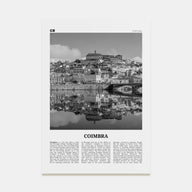Coimbra Travel B&W Poster