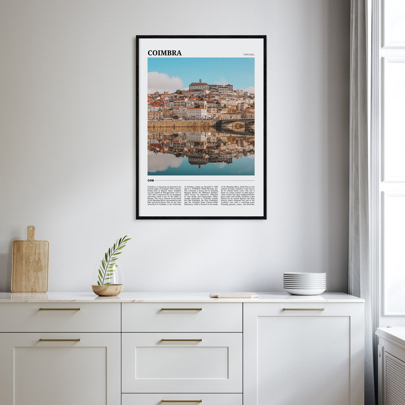 Coimbra Travel Color Poster