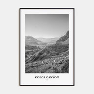 Colca Canyon Portrait B&W Poster