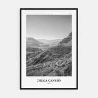 Colca Canyon Portrait B&W Poster