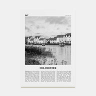 Colchester Travel B&W Poster