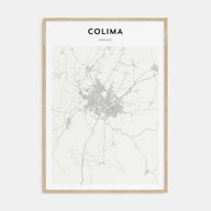Colima Map Portrait Poster