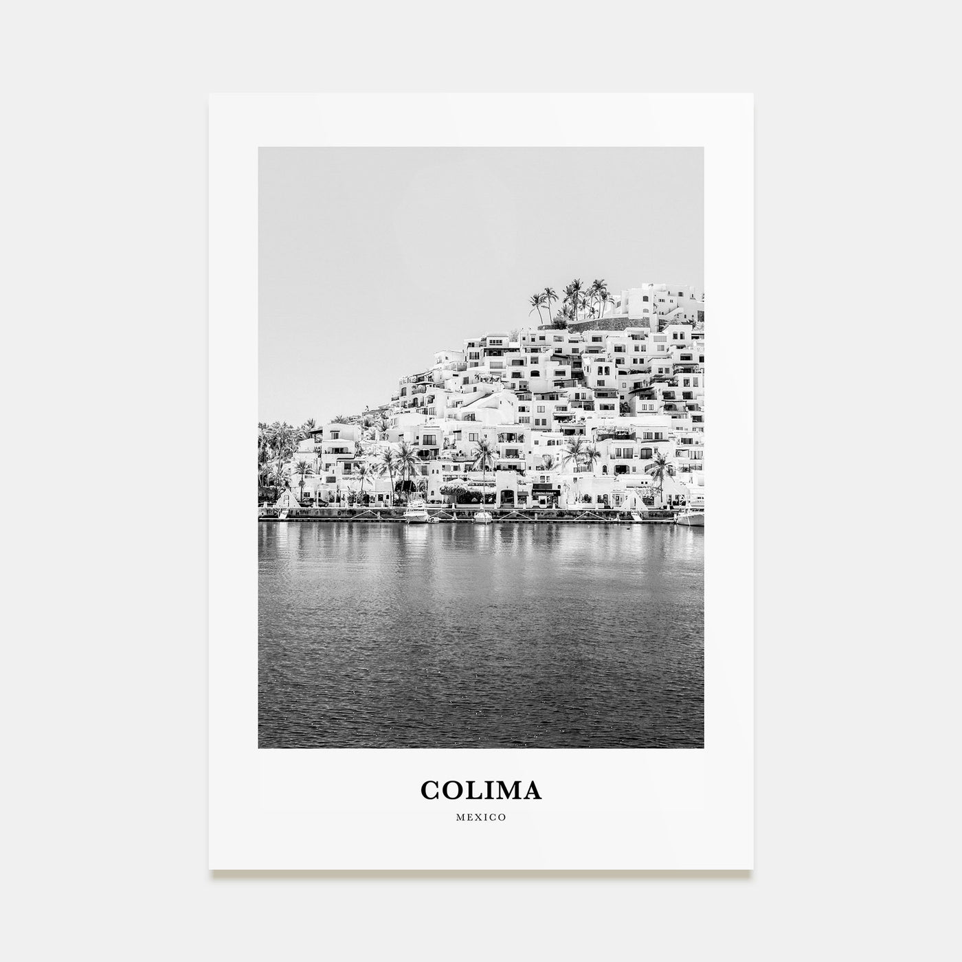 Colima Portrait B&W Poster