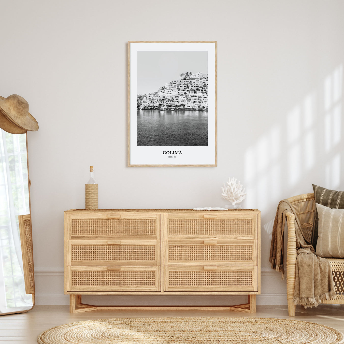 Colima Portrait B&W Poster