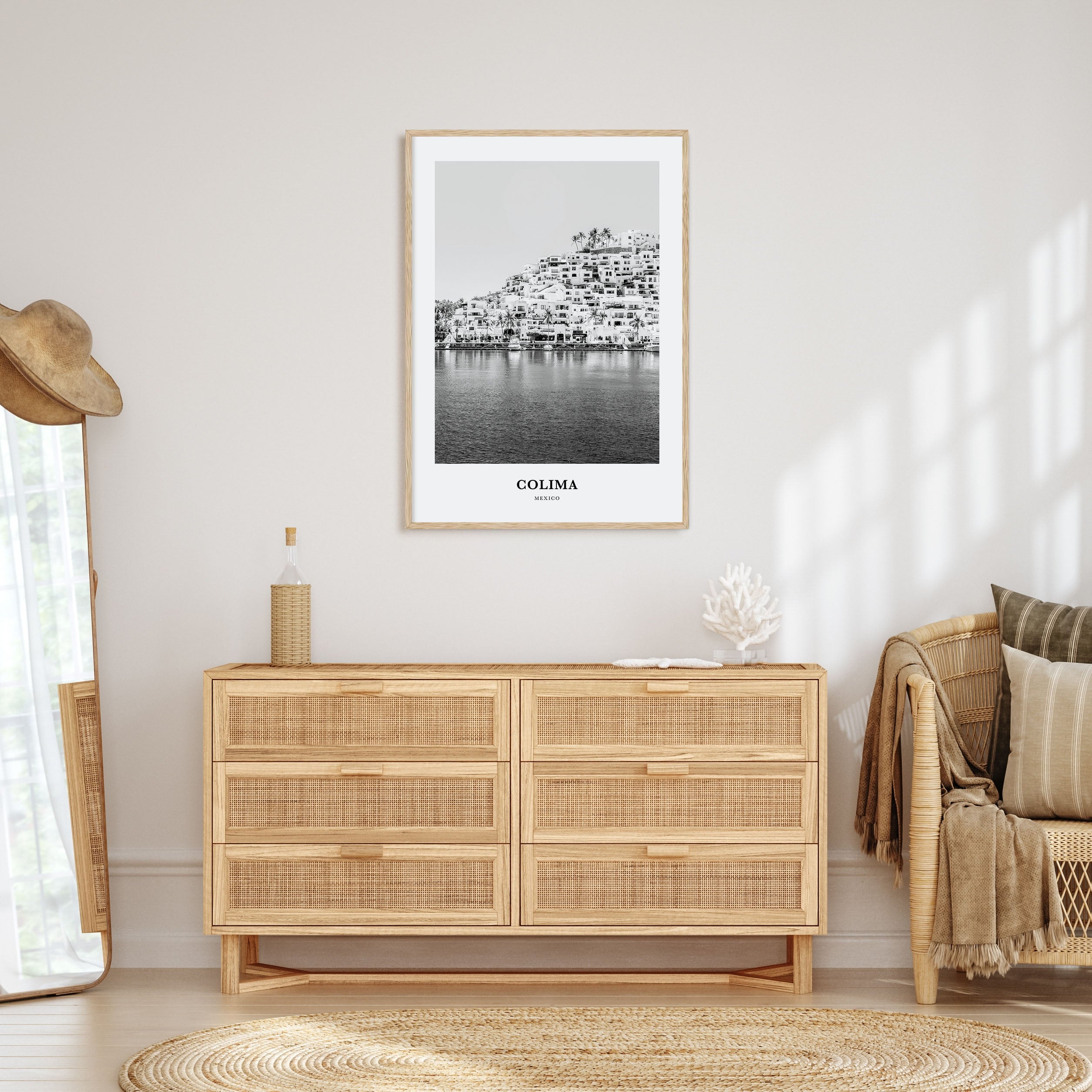 Colima Portrait B&W Poster