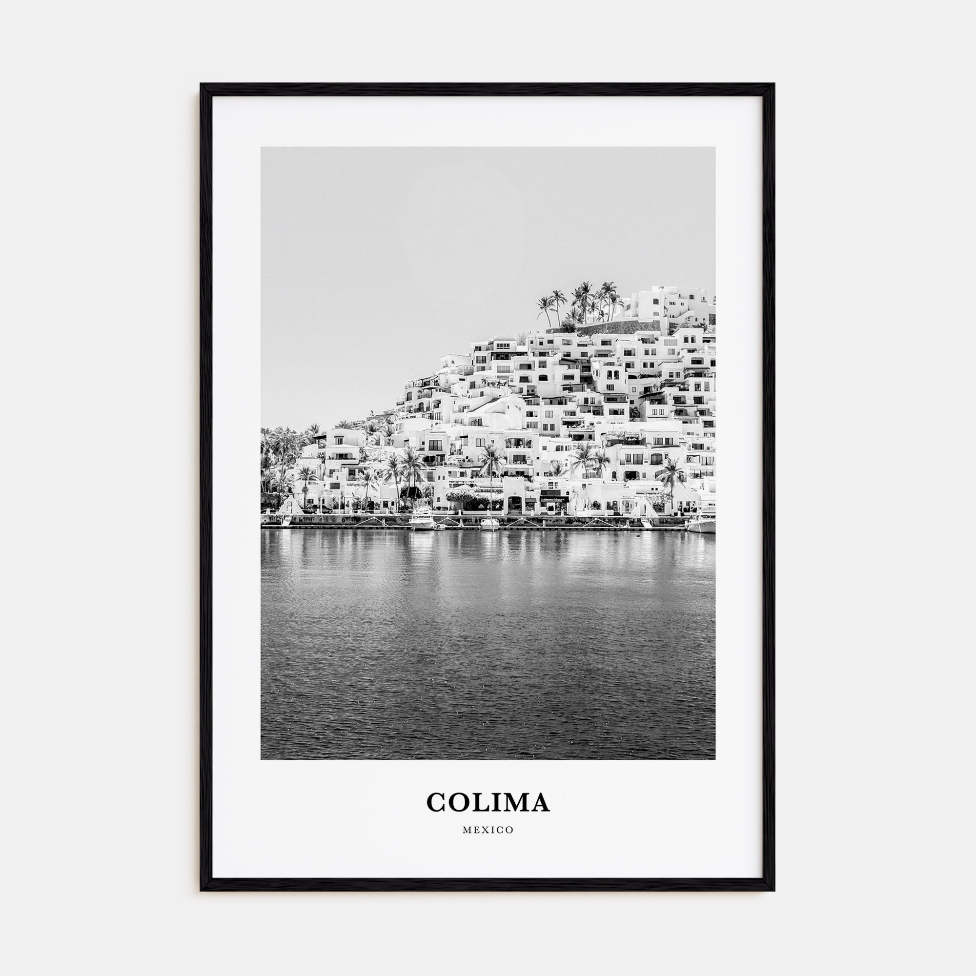 Colima Portrait B&W Poster