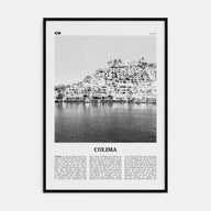 Colima Travel B&W Poster