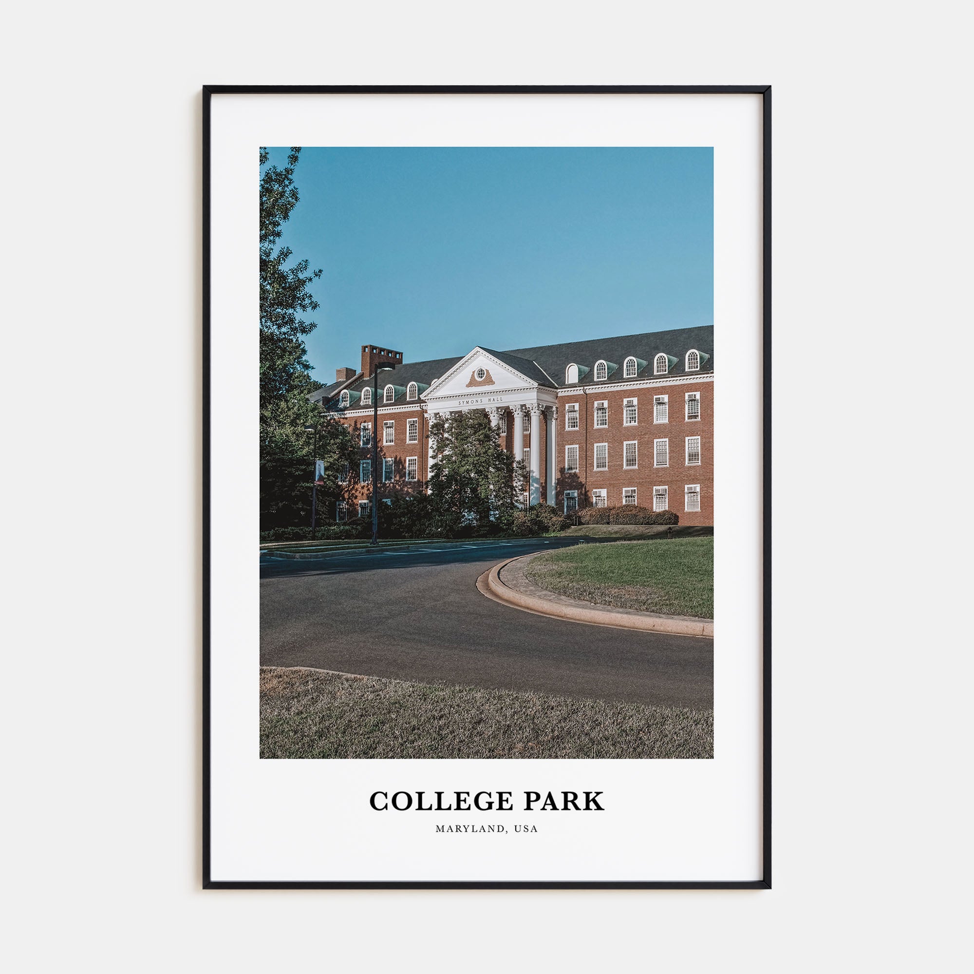 College Park Portrait Color Poster