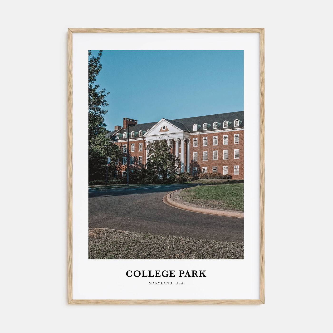 College Park Portrait Color Poster