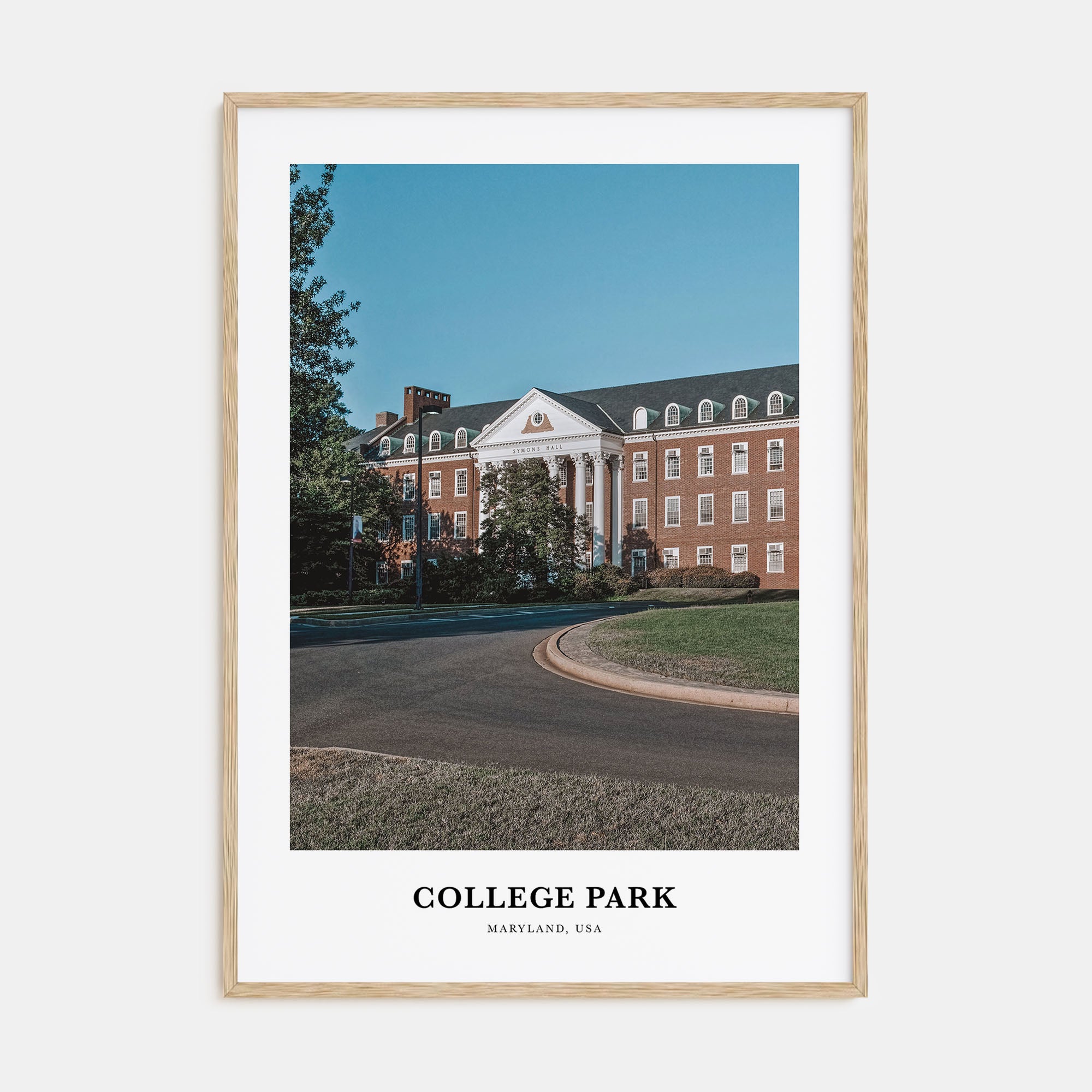 College Park Portrait Color Poster